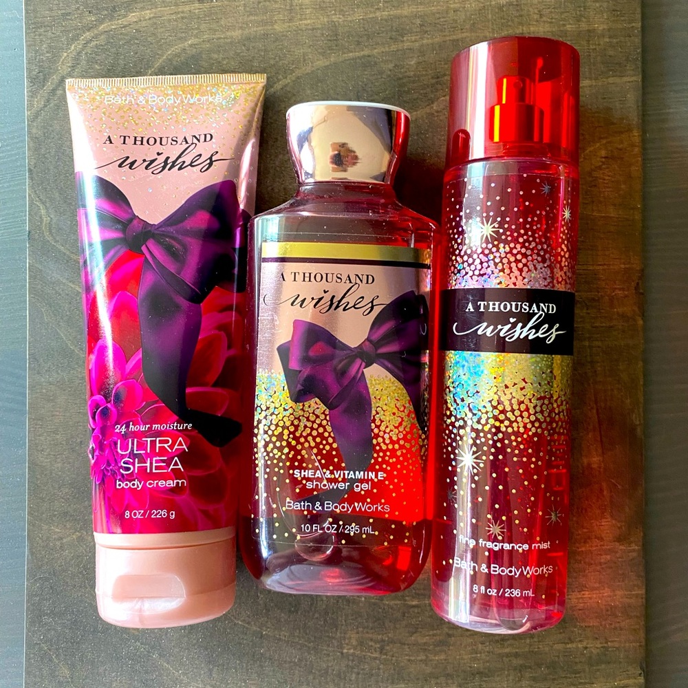 Bath & Body “A Thousand Wishes” 3pc Bundle